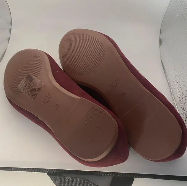 H&M Shoes Women Ladies Slip On Flat Round Toe Shallow Shoes brown size 38 7.5 - Image 4