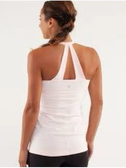 Lululemon Scoop Me Up Tank Tonka Stripe in Pretty Pink Size 8 - Image 2
