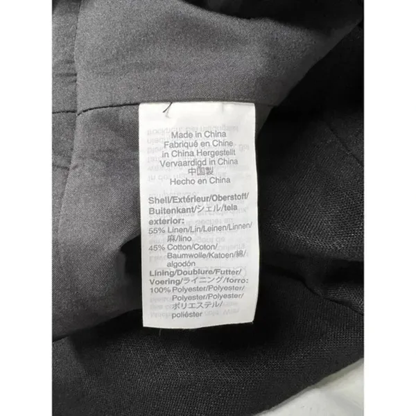 J.Crew Womens Size 6‎ Black Linen Blend Classic Pencil Skirt Lined​​ - Image 6