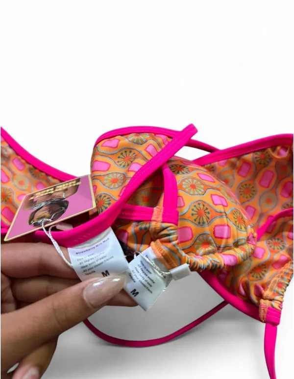 Strawberry milk mob bikini set in Mai Tai Multiple Size M - Image 5