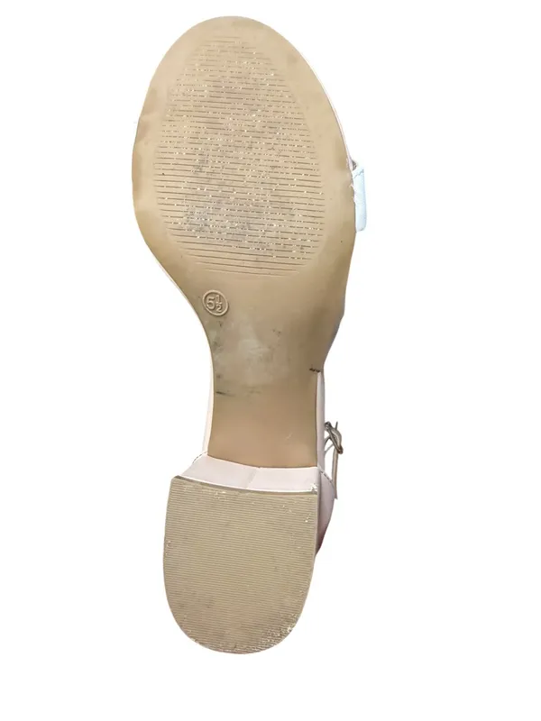Lulu's Blush and White Block Heel Ankle-Strap Sandals - Image 10