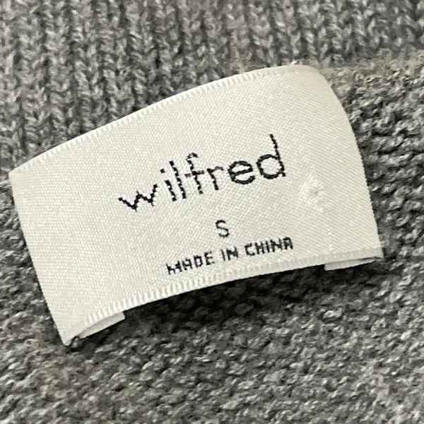 Aritzia Wilfred Basque Women's Gray Sleeveless Knit Cropped Sweater Vest Top S - Image 4