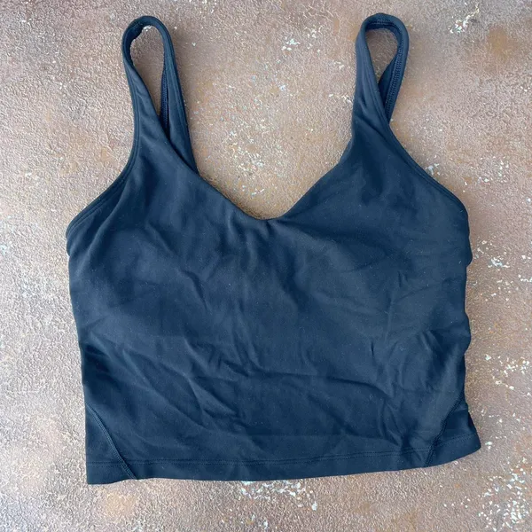 Lululemon black align tank top light support sz 4  - Image 3