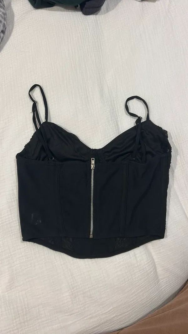 Cotton Candy LA Corset Top Bustier Wired Black - Image 5