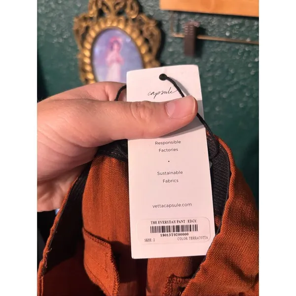 Vetta Burnt Orange Everyday Pant Sz 2 NWT 100% Tencell Ankle - Image 4