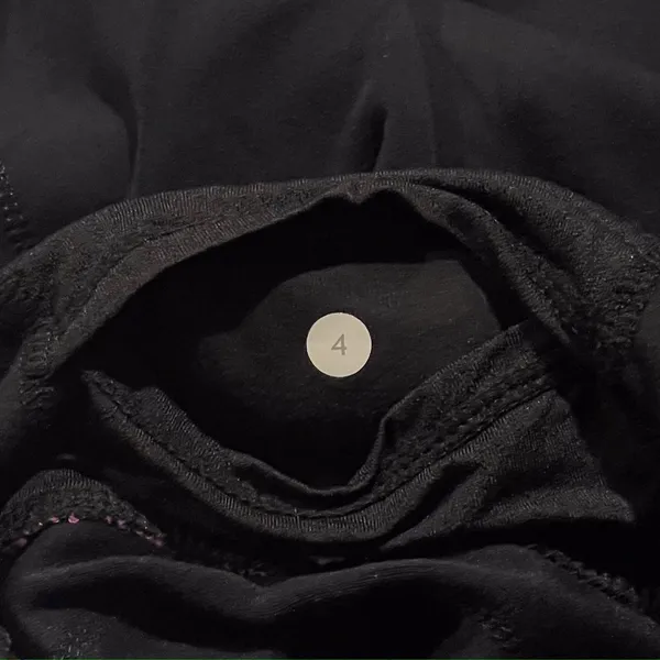 Lululemon Womens Pants Straight Leg Mixed‎ Material Pull On Black Size 4 - Image 4