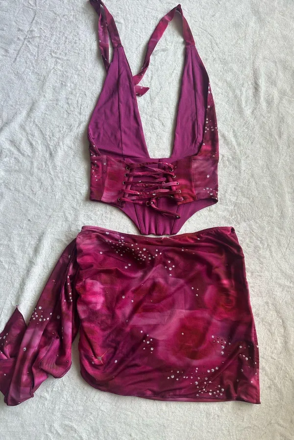 Outcast Clothing Eliza Crop Top & Eliza Mini Skirt J’Adore - Image 7