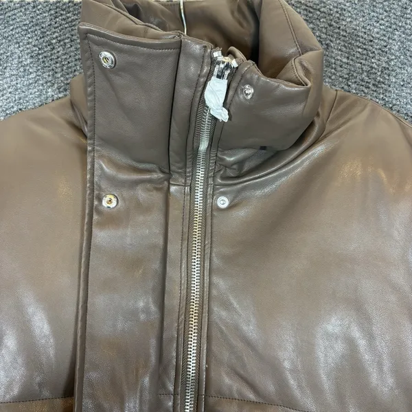 NWT Pistola Donovan‎ Puffer Jacket in Espresso Cropped Jacket Size XL MSRP $248 - Image 3