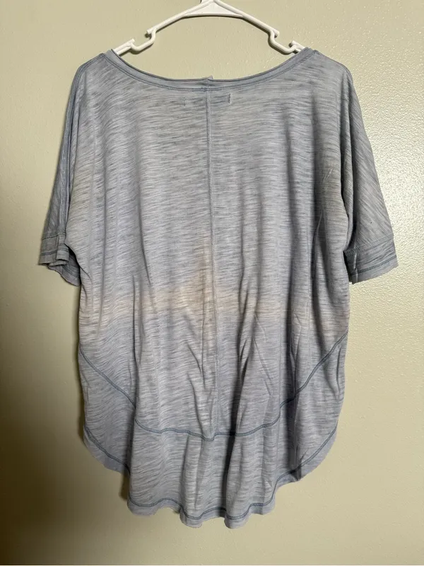 Light Heather Blue Short Sleeve Women's Tee by Standard Grace - Image 3