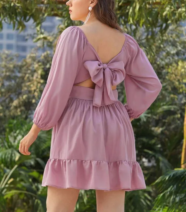 Pink Now Back Dress - Image 3