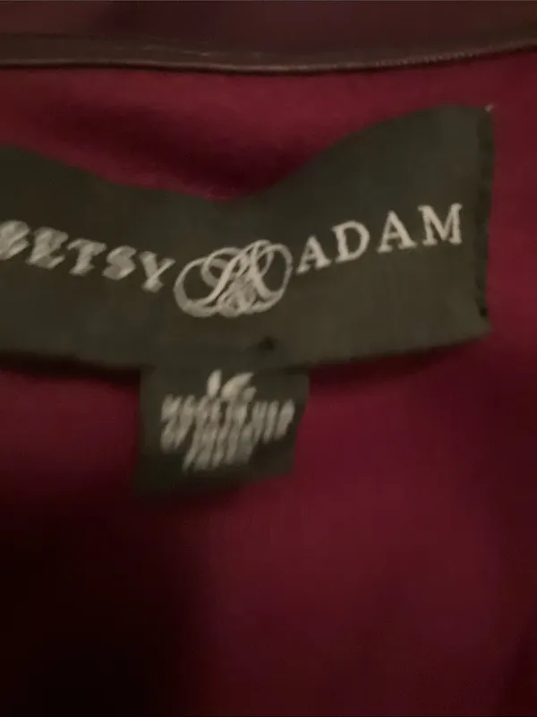 NWT Betsy & Adam Velvet Satin Plum Gown Dress Size 12 - Image 12