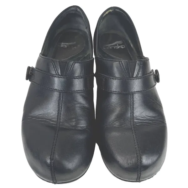 Dansko Professional Leather Clogs‎ Slip On Black Women's Shoes EU 38 US 7.5-8 - Image 3