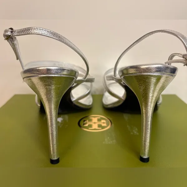 NIB Tory Burch MULTI-STRAP HEELED SANDAL sz9 - Image 8