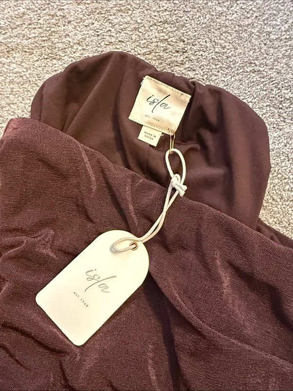 Isla south moon under NWT large Stretch Maxi Skirt in Dark Brown - Image 12