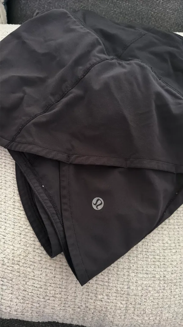 Black Lululemon Speed Up Shorts 4" - Image 3