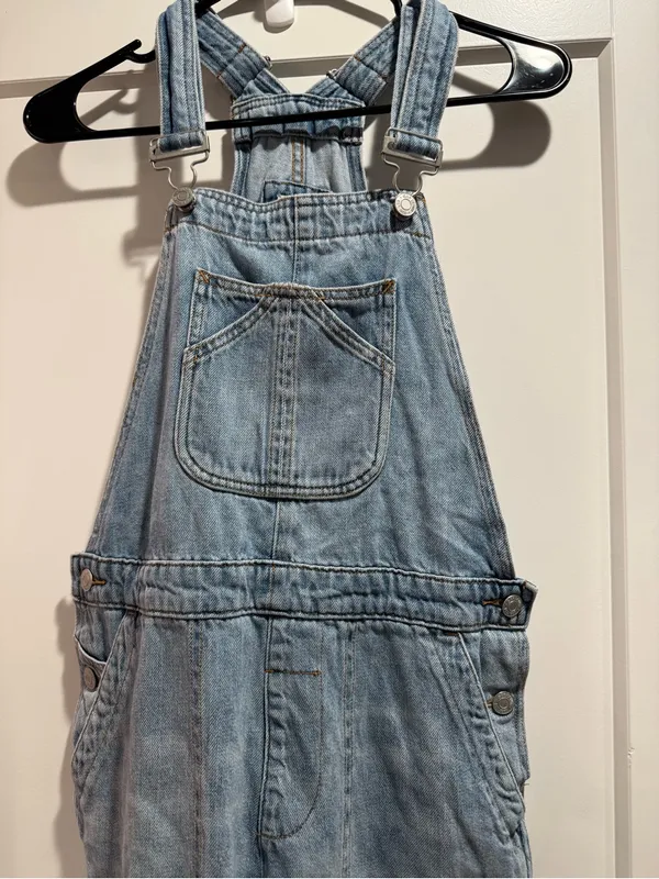 GAP Light Blue Denim Overalls‎ Size XS - Image 2