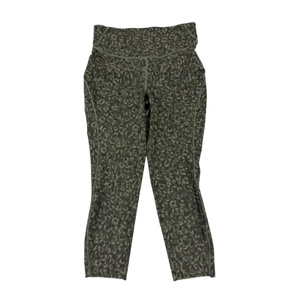 Lululemon Green Camo Ankle Zip Leggings Size 10 - Image 3