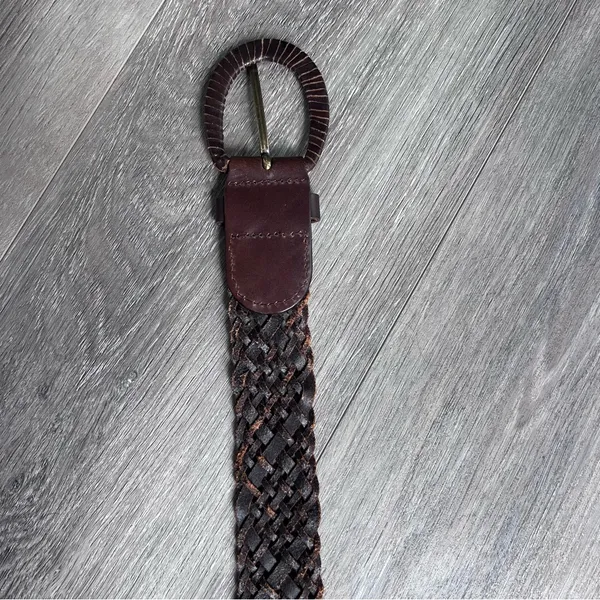 Source Unknown Women’s Brown Braided Leather Belt Western Boho Festival - Image 7