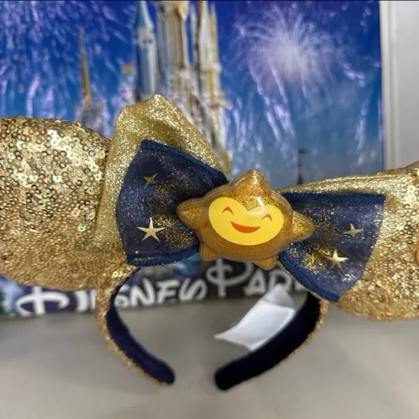 Disney parks wish Star gold sequin Minnie Mouse ears - Image 2