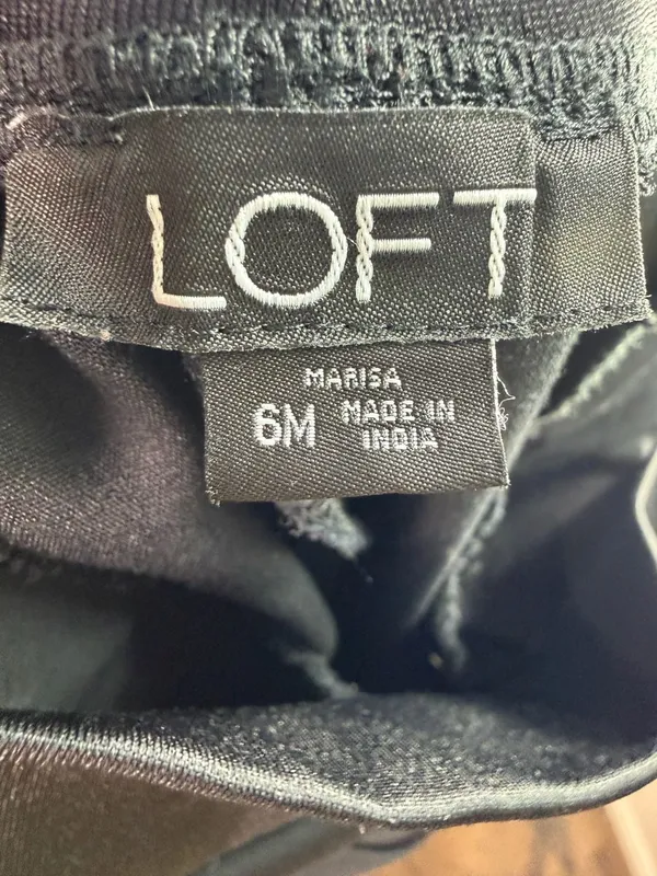 LOFT Marisa Maternity Black Pants Size 6M - Image 2