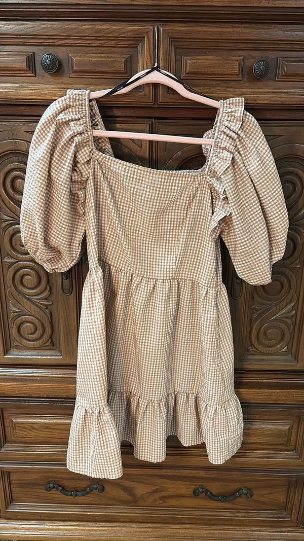 Forever 21 gingham puff sleeve dress - Image 2