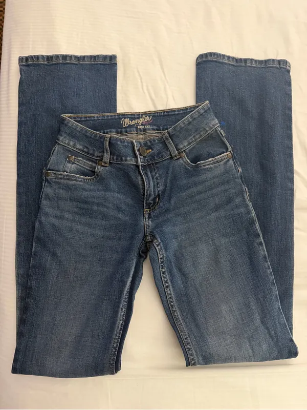 Wrangler Women's Blue Wide Leg Jeans - Medium Denim Wash - Image 3