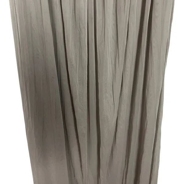 David's Bridal One Shoulder Strap Beige Maxi Dress Size 4 - Image 6