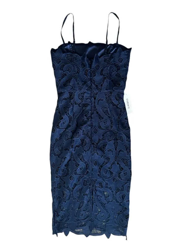 Bardot Women’s Lina Navy Lace Column Shift Square Neck Midi Dress Size 2 NWT - Image 8