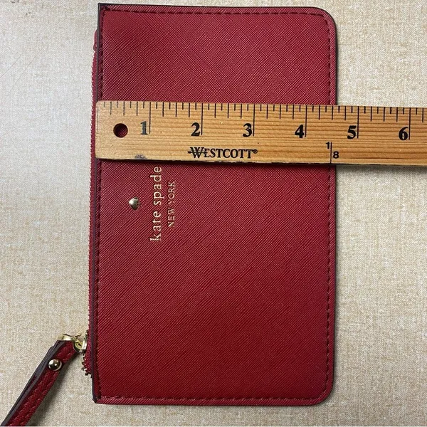 Kate Spade New York Wristlet Wallet Valentine‎ Cardinal Red - Image 10