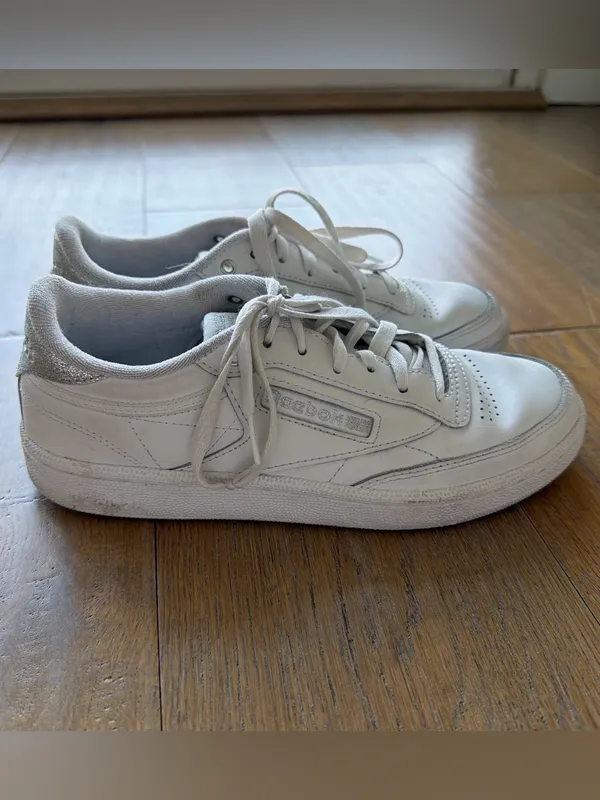 Reebok Women’s Glitter Club C 85 Sneakers - Size 7.5 - Image 4