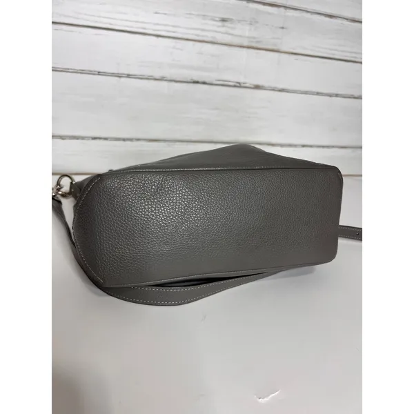 Coach Abby Duffle Gray Pebble Leather Shoulder Crossbody Bag - Image 11