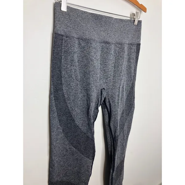 PINK Active Leggings Women Large Gray Excellent Seamless High Waist Contoured - Image 2