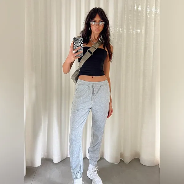 Princess Polly Nero Track Pants in Grey Size 2 New with tag - Image 3