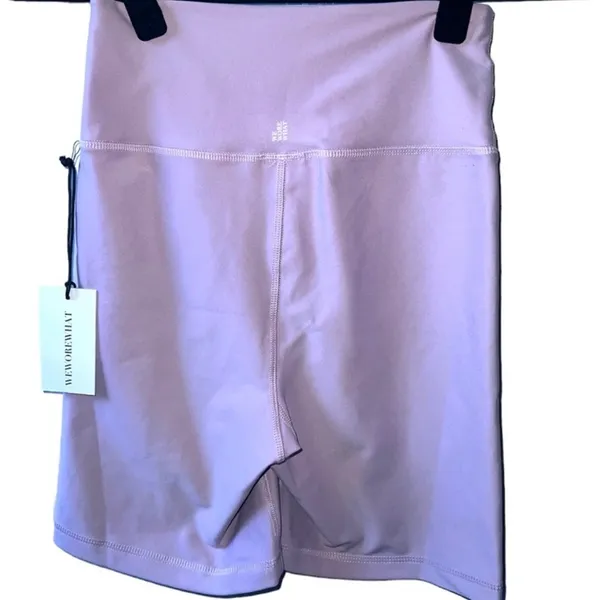 Revolve WeWoreWhat Lace-Up Biker Shorts Purple Orchid NWT M v6x - Image 4