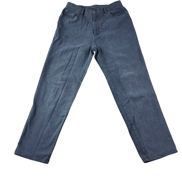 Lauren Jeans Co RL Jeans Women‎ 12 Dark Wash High Rise Straight Denim Normcore - Image 3