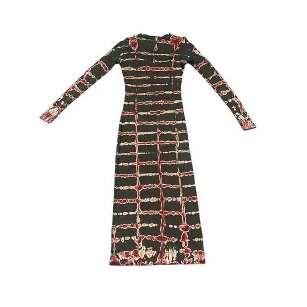 Young fabulous and broke tie dye bodycon maxi dress XS - Image 4