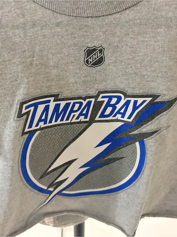 NHL Tampa Bay Lightning Gray Graphic Crewneck Shirt - Image 2