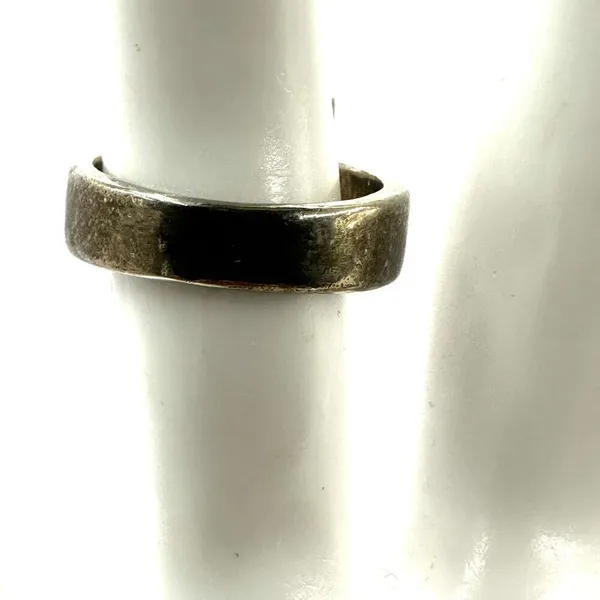 Silver tone clear square ring - Image 5