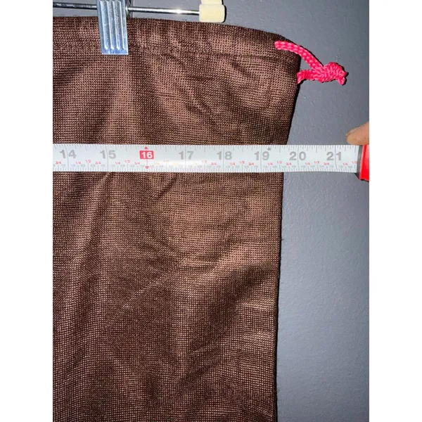 Kate Spade Brown Dust Bag with Pink Drawstring - Image 4