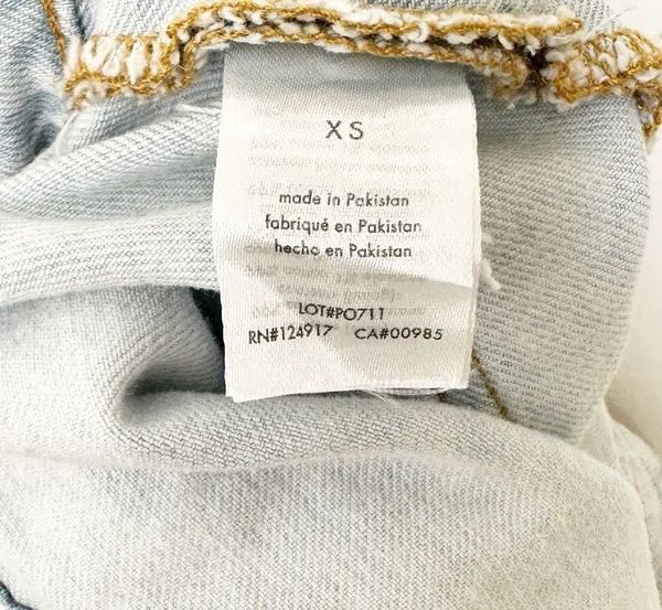 NWT WEWOREWHAT Denim Slit Short Overalls XS - Image 8