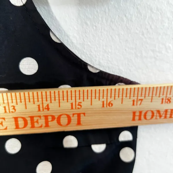 My Michelle Vintage Y2K Black Polka Dot Tank‎ Top Medium Preppy 90s Mod - Image 6