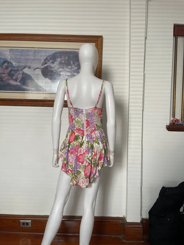 NWT sky to moon floral corset bodysuit M - Image 4