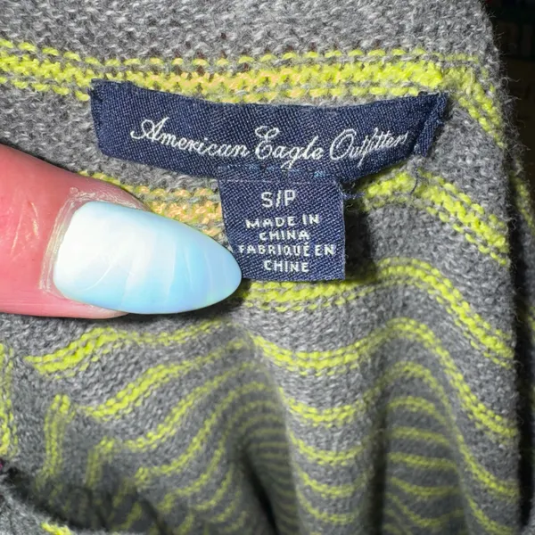 American Eagle Fun striped knit crewneck sweater - Image 7