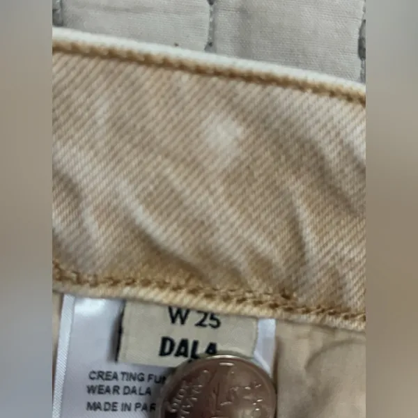 Dala Wide Leg Tan‎ Jeans Size 25 NWT - Image 6