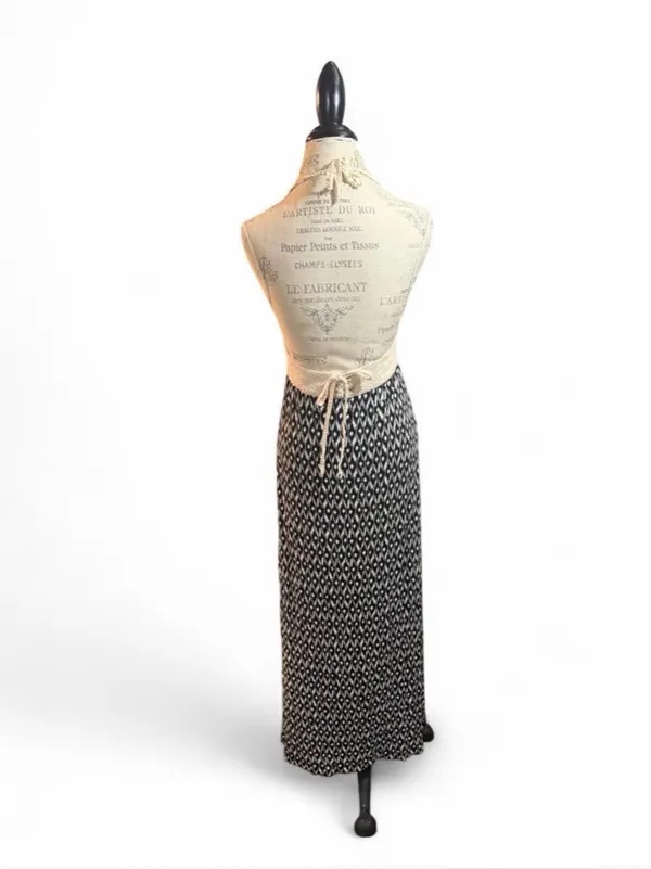 Surf Gypsy Crochet Bodice Halter Maxi Dress Sz M - Image 5