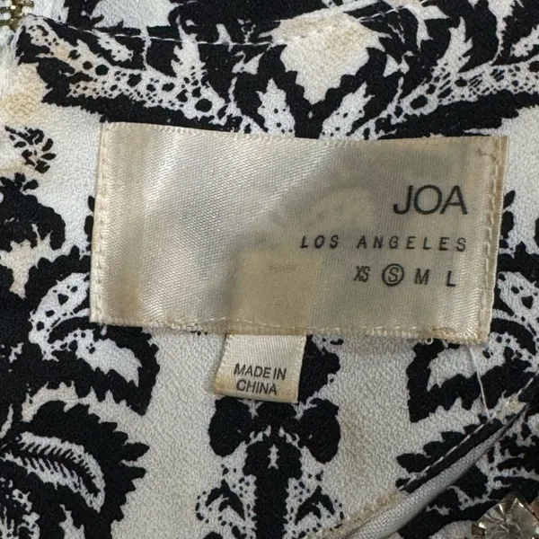 JOA Los Angeles Black White Gemstone Neckline Dress Women’s Small - Image 2