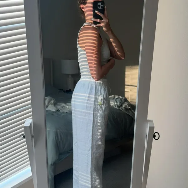 Athleta White Linen Pants - Image 11