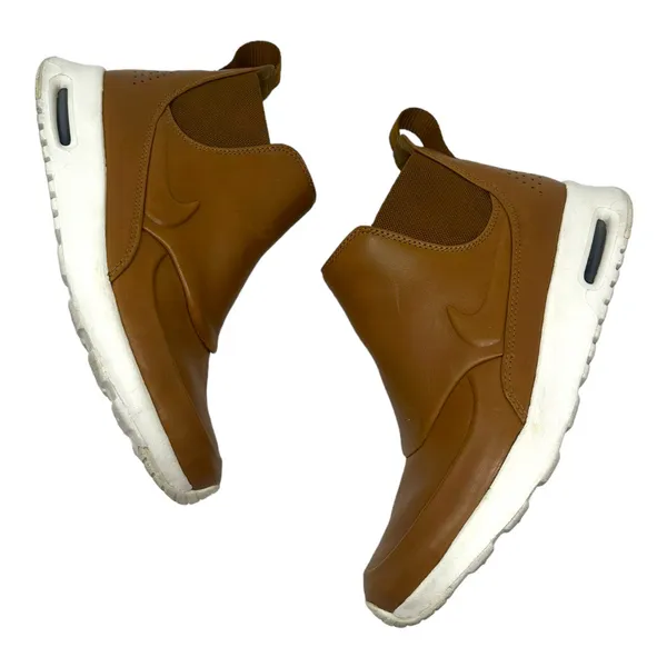 Nike Air Max Thea Mid Leather Tan Slip-On Sneakers Size 6.5 - Image 6