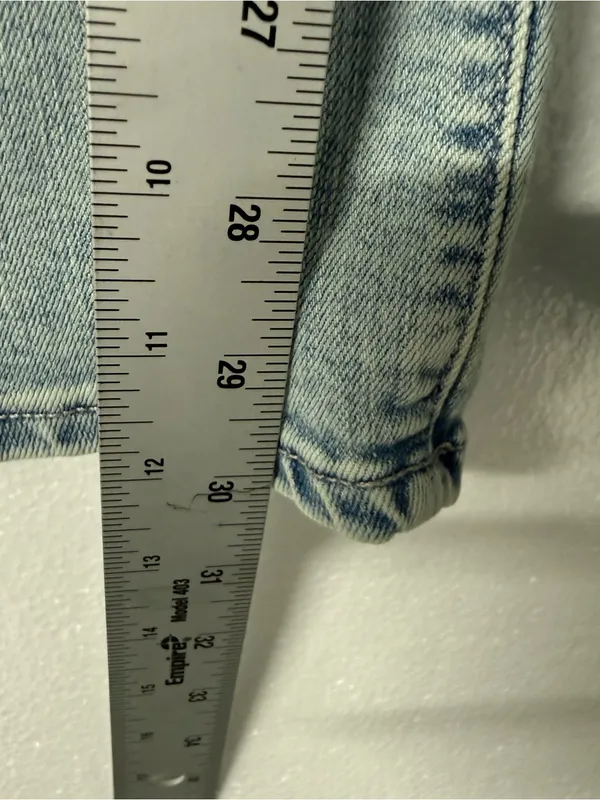 Seven7 Jeans Women 20W Faded Light Wash High Rise Slim Hip & Thigh Bootcut Denim - Image 5