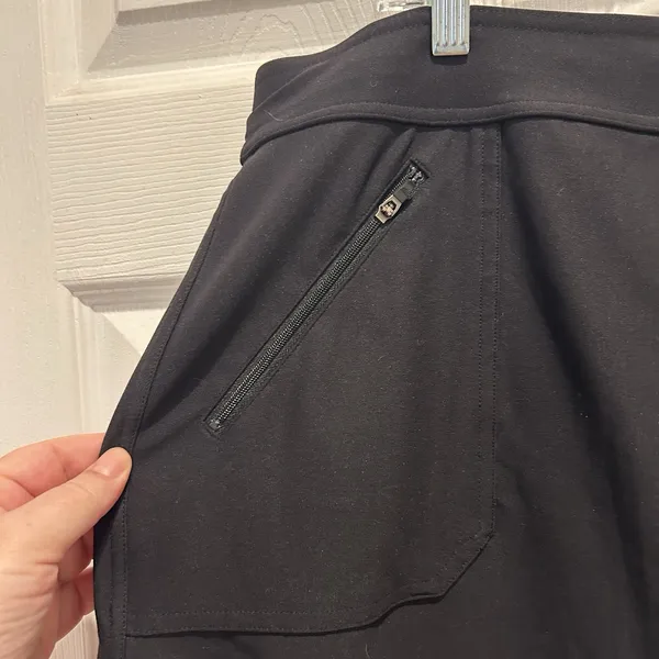 Tek Gear‎ DryTek Black Athletic Skort XL Drawstring Zip Pockets Built-in Shorts - Image 2